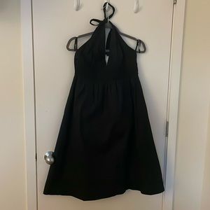 Black halter J Crew dress